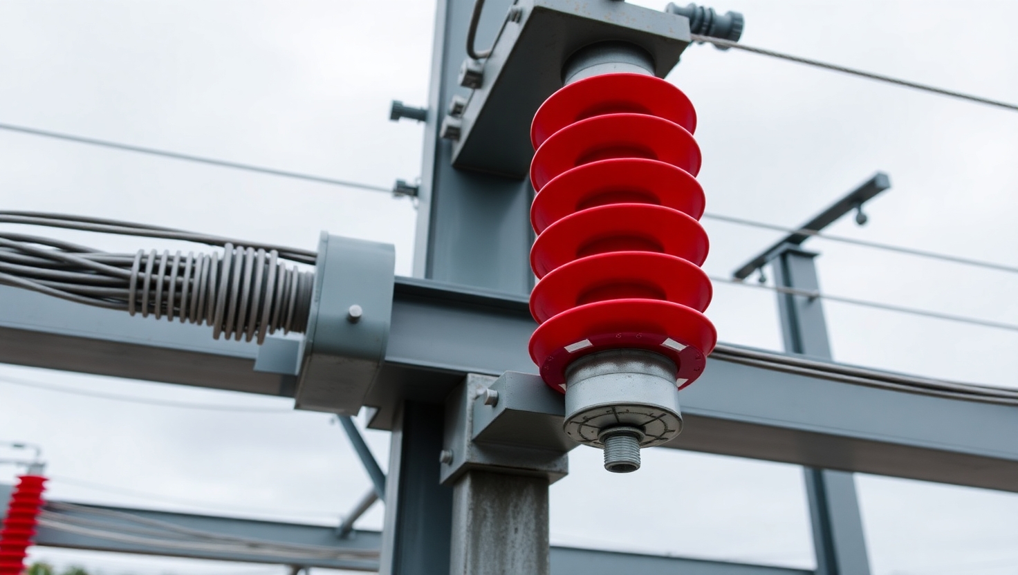 Изоляторы на линии электропередачи