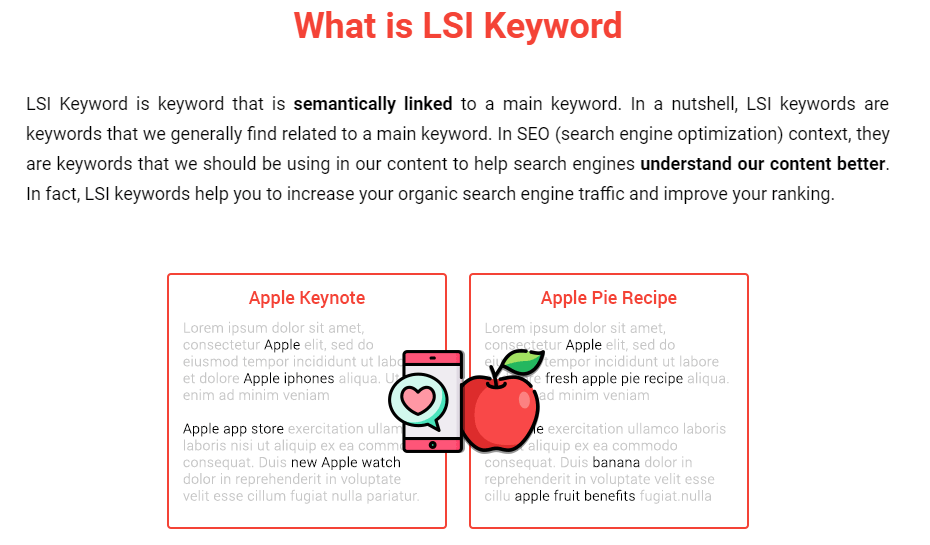 Используйте LSI и семантические ключевые слова