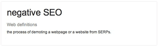 Отрицательный SEO - это форма саботажа, которую некоторые пытаются использовать, чтобы сбить сайты конкурентов в результатах поисковых систем